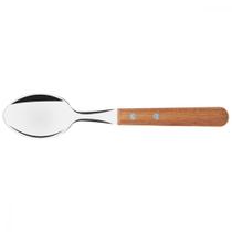 Colher de Mesa Tramontina Dynamic com Lamina em Aço Inox e Cabo de Madeira Natural