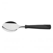 Colher De Mesa Tramontina Inox New Kolor Preta
