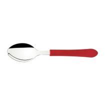 Colher De Mesa Tramontina Leme Com Lâmina Em Aço Inox E Cabo De Polipropileno Vermelho Tramontina