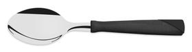 Colher de Mesa Tramontina New Kolor com Lâmina em Aço Inox e Cabo de Polipropileno Preto