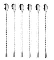 Colher de mistura SZLFSX, barra de aço inoxidável de 30 cm, colher de coquetel Colher de mistura SZLFSX, barra de aço inoxidável de 30 cm, colher de coquetel