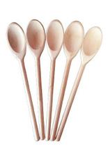 Colher de pau 30 cm kit com 5 peças