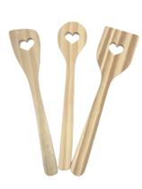Colher de Pau Coração Madeira Pinus - Trio Colher de Pau Coração Madeira Pinus - Trio