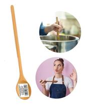 Colher De Pau Madeira Oval Tamanho Grande 60cm Clássica