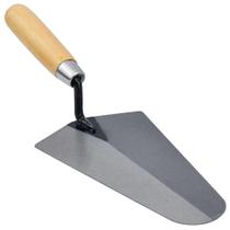 Colher de pedreiro de 10 polegadas (254mm) canto reto com cabo de madeira - Brazhu