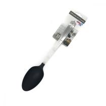 Colher de Plástico Grande com Cabo Metal Utensílios Cozinha Resistente Talheres Servir Colheres Silicone