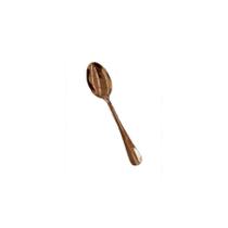 Colher de Plástico Sobremesa Metalizada Bronze - 14cm - 8 Unidades - Cromus - Rizzo