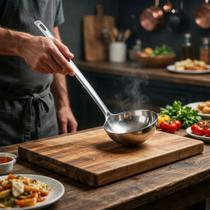 Colher de Servir Aço Inoxidável 36,8cm - Utensílio de Mesa e Buffet Colher de Servir Aço Inoxidável 36,8cm - Utensílio de Mesa e Buffet
