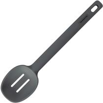 Colher De Servir Silicone Com Furo Tramontina Moldê Cinza