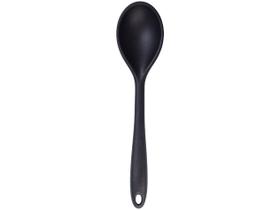 Colher de Silicone 27,5cm Preto Oikos