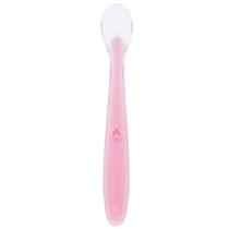Colher de Silicone Baby - Rosa - Buba