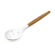 Colher De Silicone Com Cabo De Madeira