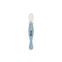 Colher de Silicone com Ponta Dupla Marinho Bebê Colher de Silicone com Ponta Dupla Marinho Bebê