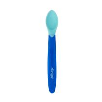 Colher de Silicone Ergonômica Termossensível Azul Escuro - Clingo