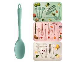 Colher de Silicone Talher Culinário Utensílio Cozinha - CO 200 Ou Colher de Silicone Talher Culinário Utensílio Cozinha - CO 200 Ou