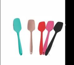 Colher de silicone várias cores 28cm fermite Colher de silicone várias cores 28cm fermite