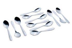 Colher De Sobremesa América Com 12 Peças Cozinha Mesa Jantar ResBuffet Jogo Talheres - Original line