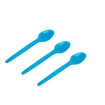 Colher de Sobremesa Azul Bebê - Prafesta 50 Unidades