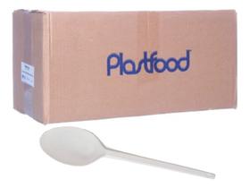 Colher De Sobremesa Biodegradável 50u Kit 20 Caixa Fechada Colher De Sobremesa Biodegradável 50u Kit 20 Caixa Fechada