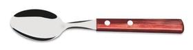 Colher de Sobremesa Inox Tramontina Polywood Vermelha Colher de Sobremesa Inox Tramontina Polywood Vermelha