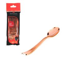 Colher De Sobremesa Linha Rose Premium Grande 8Un