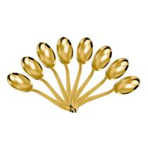 Colher De Sobremesa Ouro Silver Premium 8 Un