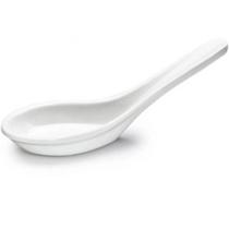 Colher de Sopa Chinesa Comida Asiática Melamina Branca 10ml Alça Longa Haus Concept Colher de Sopa Chinesa Comida Asiática Melamina Branca 10ml Alça Longa Haus Concept