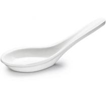 Colher de Sopa Chinesa Comida Asiática Melamina Branca 10ml Alça Longa Haus Concept Colher de Sopa Chinesa Comida Asiática Melamina Branca 10ml Alça Longa Haus Concept
