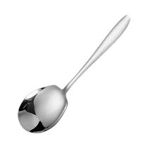 Colher De Sopa Grande De Aço Inoxidável, Cabo Longo, Colher Redonda Para Jantar, Sobremesa, Panela