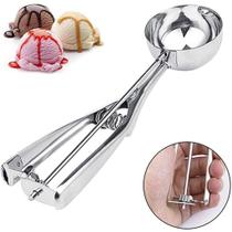 Colher De Sorvete Bola Profissional Mola E Ejetor Em Inox