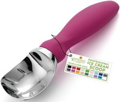 Colher de sorvete Spring Chef Metal com alça antiderrapante magenta Colher de sorvete Spring Chef Metal com alça antiderrapante magenta