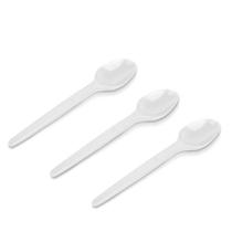 Colher Descartavel para Sobremesa Plastilania Branca 50 unidades