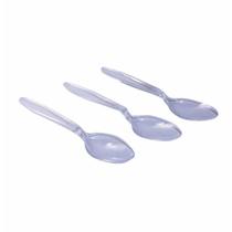 Colher descartavel refeicao forte cristal 0015 / 50un / clean wave