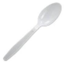 Colher descartável reforçada pacote com 50 unidades