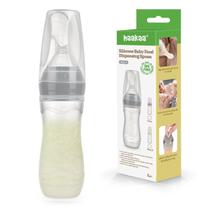 Colher dispensadora de comida para bebês Haakaa 120ml BPA Free Grey Colher dispensadora de comida para bebês Haakaa 120ml BPA Free Grey
