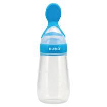 Colher Dosadora 100 Silicone Papinha Bebê Introdução Alimentar Tampa 125ml Kuka Colher Dosadora 100 Silicone Papinha Bebê Introdução Alimentar Tampa 125ml Kuka