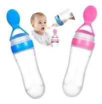 Colher dosadora alimentadora para bebê, colher dosadora leite materno, Colher dosadora de silicone
