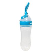 Colher Dosadora Bebê 90ml Silicone Livre BPA Azul Buba