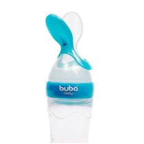 Colher Dosadora Bebê Buba 90ml Silicone Livre de BPA Azul