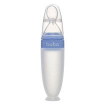 Colher Dosadora em Silicone com Ventosa Buba +6M Azul