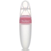 Colher dosadora em silicone com ventosa rosa buba Colher dosadora em silicone com ventosa rosa buba