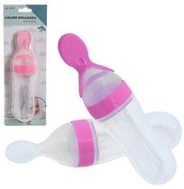 Colher Dosadora Infantil De Silicone Rosa 90Ml 19,5X5Cm - WESTERN