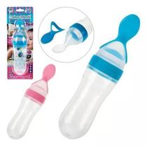 Colher Dosadora Mamadeira Silicone 4+ Meses - Rosa/ul - Baby