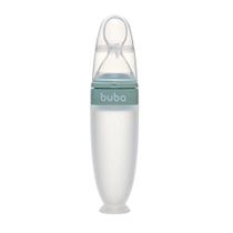 Colher Dosadora para Papinha em Silicone com Ventosa Verde - Buba Colher Dosadora para Papinha em Silicone com Ventosa Verde - Buba