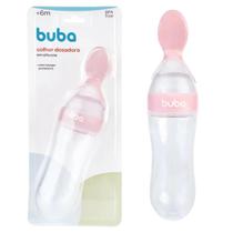 Colher Dosadora Para Papinha Em Silicone Para Bebê Rosa Buba