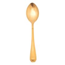 Colher Dourada de Mesa Sopa Jantar Victoria Gold Inox Fratelli Colher Dourada de Mesa Sopa Jantar Victoria Gold Inox Fratelli