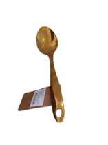 Colher Dourada Para Servir com Furo no Cabo 26,5cm - World Home BM36