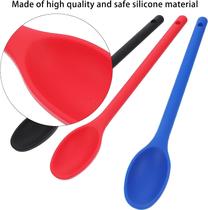 Colher Em Silicone 27cm Preta Não Risca Panela Cozinha - Click