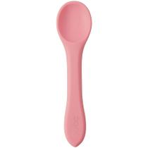 Colher em silicone buba +6 meses bpa free azul e rosa supermacia