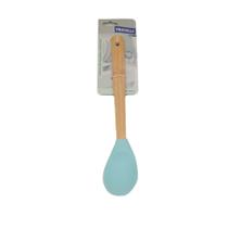 Colher em Silicone com Cabo de Bambu - Azul - 1 unidade - Fratelli - Rizzo